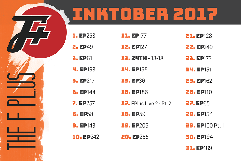 Inktober 2017 Prompts