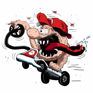 ratfink Mario ~ art by dijon du jour