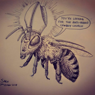 Bishop Bee ~ art by Sauce