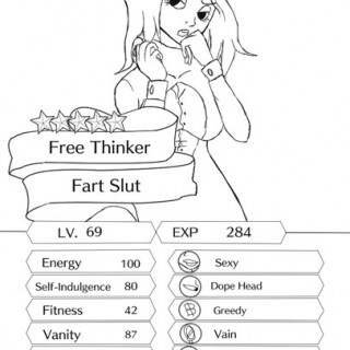 Fart Slut the Free Thinker ~ art by Mix