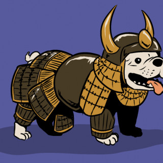 samurai dog ~ art by Puppy Time