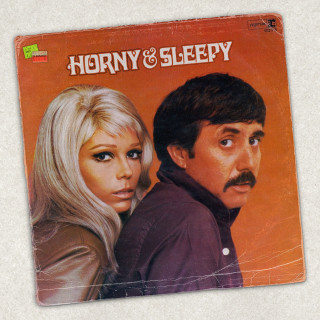 Horny & Sleepy's self-titled album ~ art by Dyna Moe