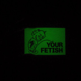 a glowing peeing on your fetish sticker